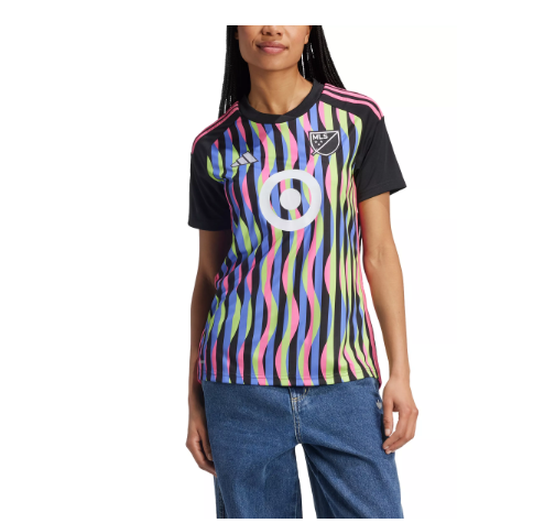 adidas Womens 2024 MLS All Star Messi # 10 Jersey - Black/Holo/Multi