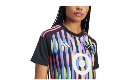 adidas Womens 2024 MLS All Star Messi # 10 Jersey - Black/Holo/Multi