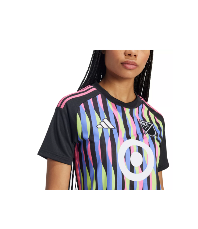 adidas adidas Womens 2024 MLS All Star Messi # 10 Jersey - Black/Holo/Multi