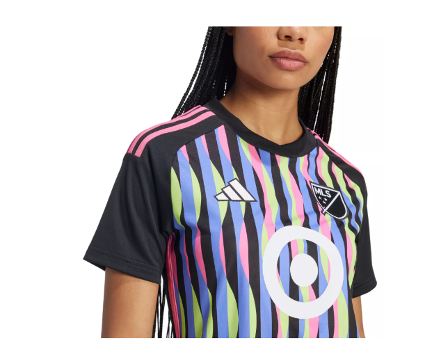 adidas Womens 2024 MLS All Star Messi # 10 Jersey - Black/Holo/Multi