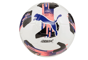 Puma 2024 Orbita  6 MS Training Ball -  White/Lapis Lazuli/Sunset Glow