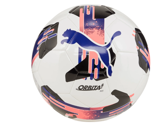 Puma 2024 Orbita  6 MS Training Ball -  White/Lapis Lazuli/Sunset Glow
