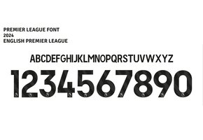 2023 / 2025 English Premier League Custom Nameset - BLACK