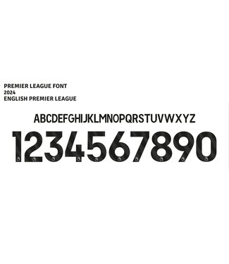 Uni-Sport 2023 / 2025 English Premier League Custom Nameset - BLACK
