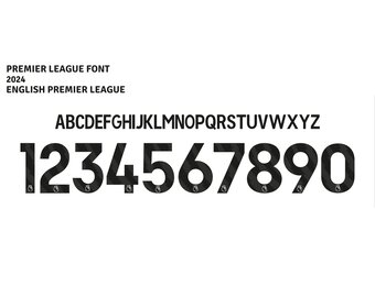 2023 / 2025 English Premier League Custom Nameset - BLACK