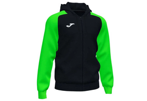 Joma Academy IV Full Zip Hoodie - Black/Fluor Green