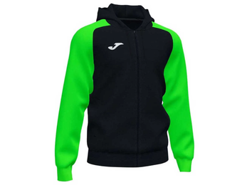 Joma Academy IV Full Zip Hoodie - Black/Fluor Green