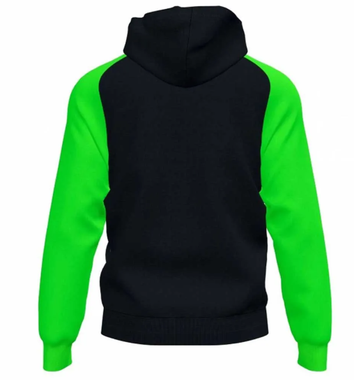 Joma Academy IV Full Zip Hoodie - Black/Fluor Green