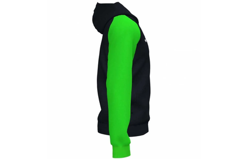 Joma Academy IV Full Zip Hoodie - Black/Fluor Green