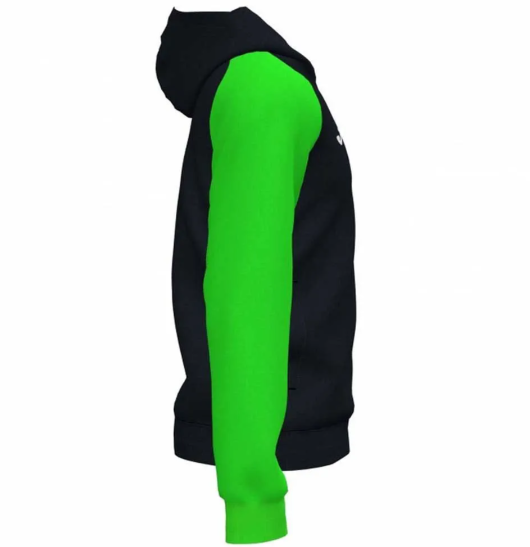 Joma Academy IV Full Zip Hoodie - Black/Fluor Green