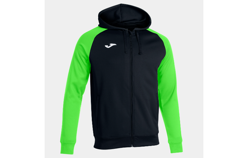 Joma Academy IV Full Zip Hoodie - Black/Fluor Green