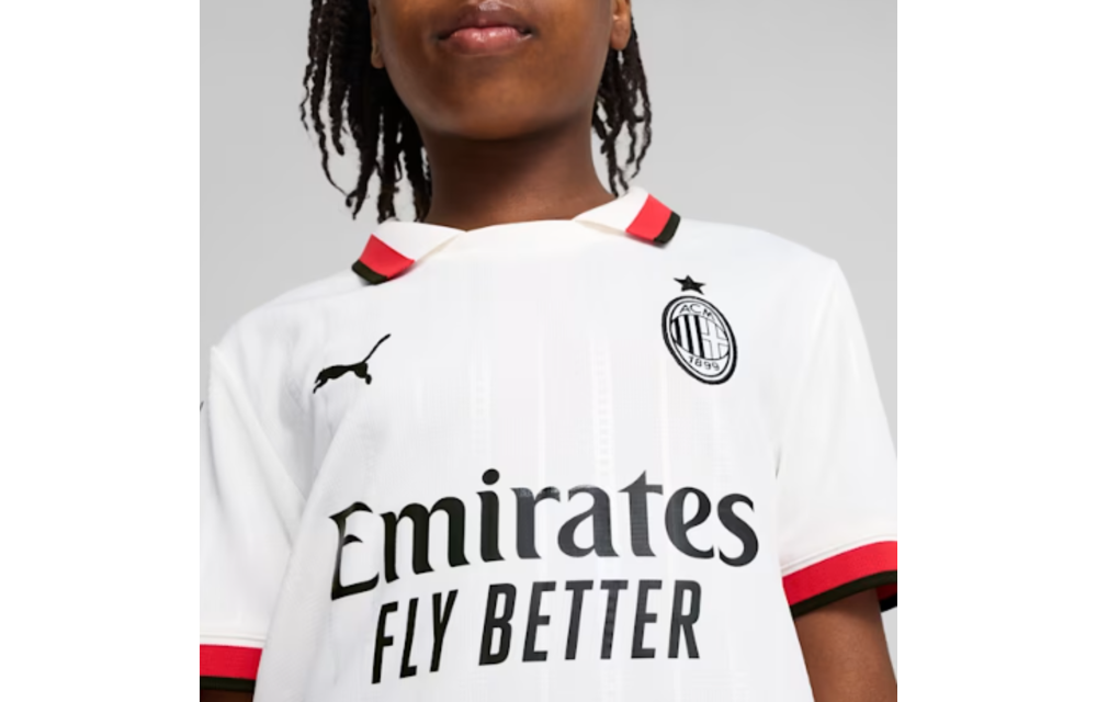 Puma AC Milan 2024 - 25 Youth Away Jersey - White/Red/Black