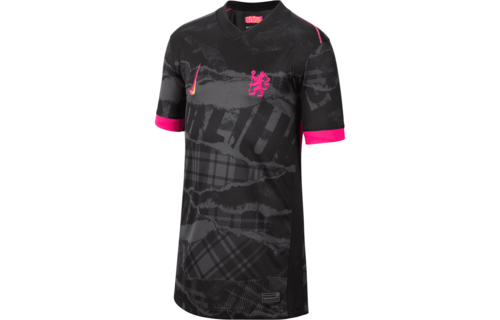 Nike Chelsea 2024 - 25 Youth Third Jersey - Anthracite/Black/Opti Yellow/Pink Prime