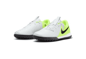 Nike Jr Phantom GX2  Academy TF Turf Shoes - Metallic Silver/Volt/Black