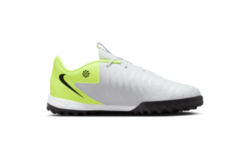 Nike Jr Phantom GX2  Academy TF Turf Shoes - Metallic Silver/Volt/Black