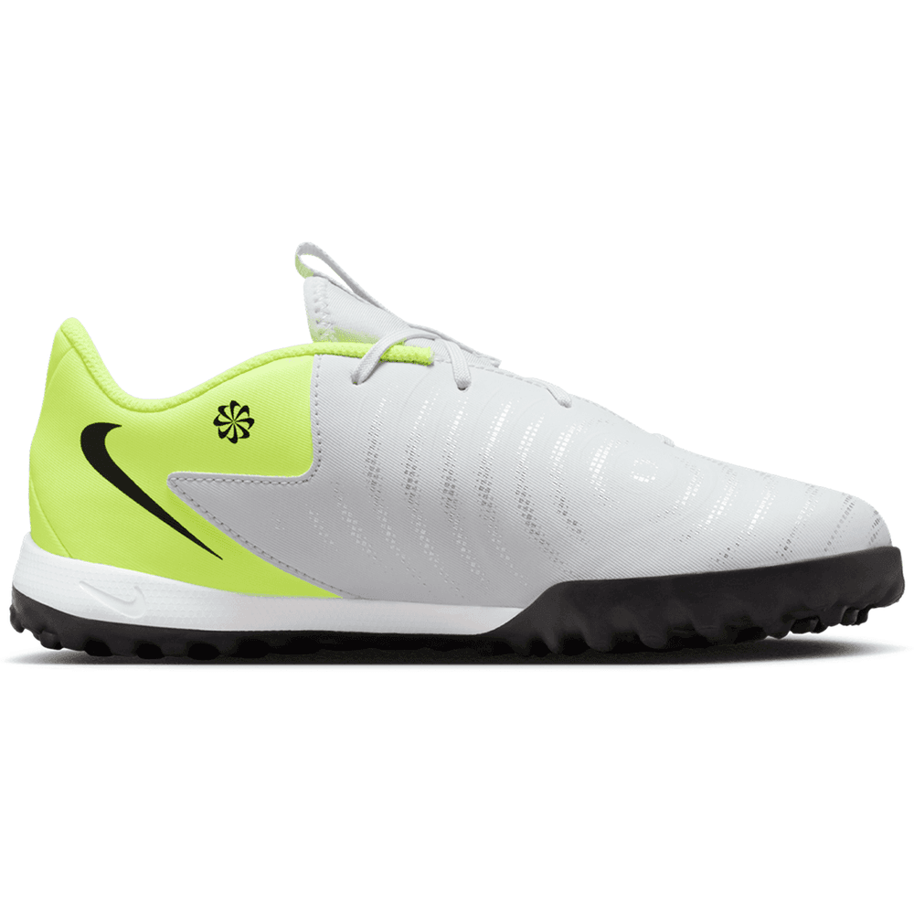 Nike Jr Phantom GX2 Academy TF Turf Shoes - Metallic Silver/Volt/Black