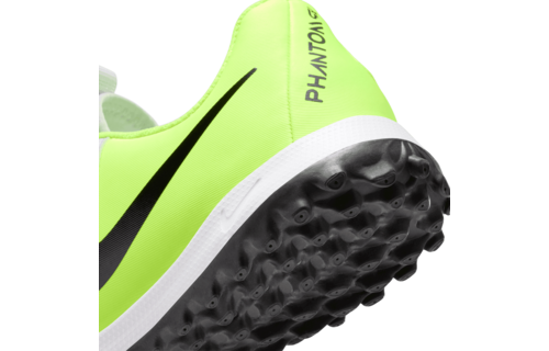 Nike Jr Phantom GX2  Academy TF Turf Shoes - Metallic Silver/Volt/Black