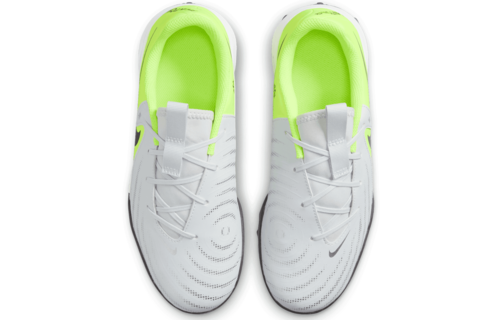 Nike Jr Phantom GX2  Academy TF Turf Shoes - Metallic Silver/Volt/Black