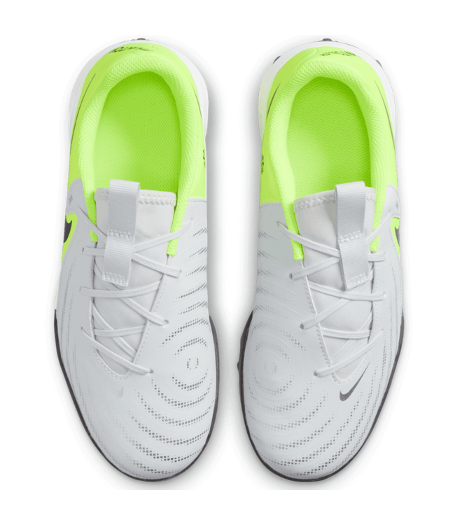 Nike Nike Jr Phantom GX2  Academy TF Turf Shoes - Metallic Silver/Volt/Black