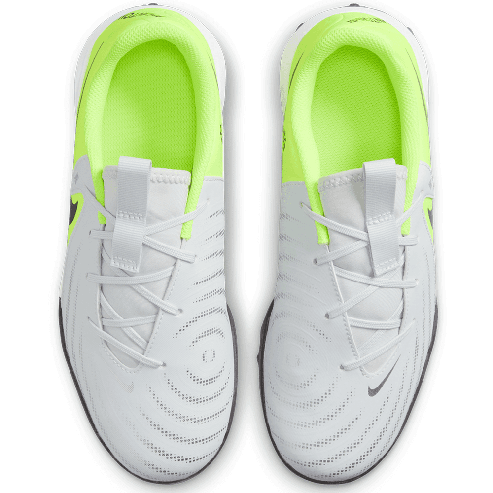 Nike Jr Phantom GX2 Academy TF Turf Shoes - Metallic Silver/Volt/Black