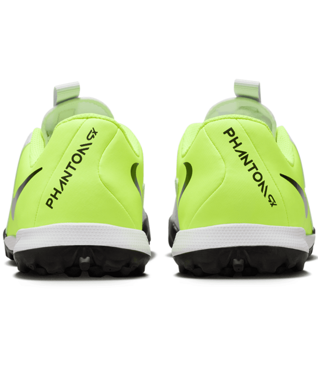 Nike Nike Jr Phantom GX2  Academy TF Turf Shoes - Metallic Silver/Volt/Black