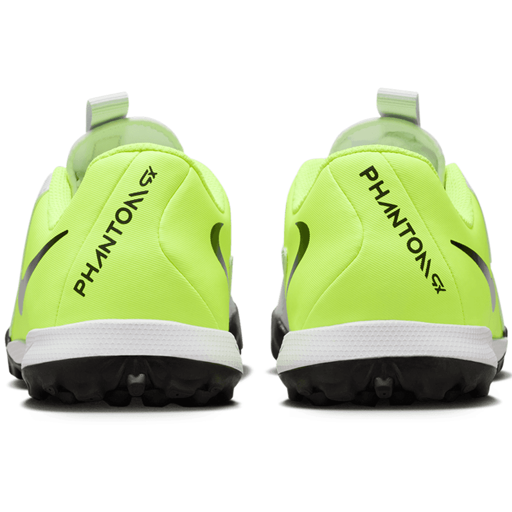 Nike Jr Phantom GX2 Academy TF Turf Shoes - Metallic Silver/Volt/Black