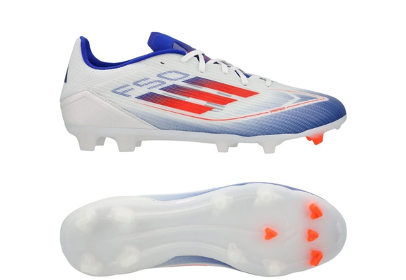adidas F50 League FG / MG - Cloud White/Solar Red/Lucid Blue
