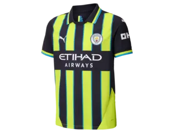 Puma Manchester City 2024 -25 Youth Away Jersey - Navy/Yellow Glow