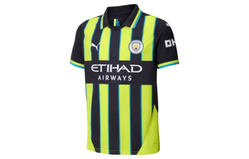 Puma Manchester City 2024 -25 Youth Away Jersey - Navy/Yellow Glow