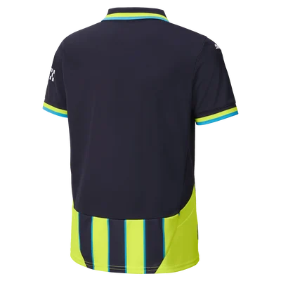 Puma Manchester City 2024 -25 Youth Away Jersey - Navy/Yellow Glow