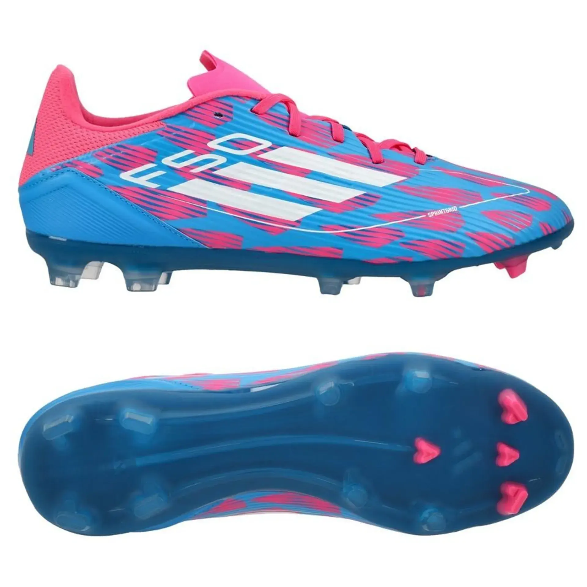 adidas F50 League FG / MG - Solar Blue/White/Solar Pink