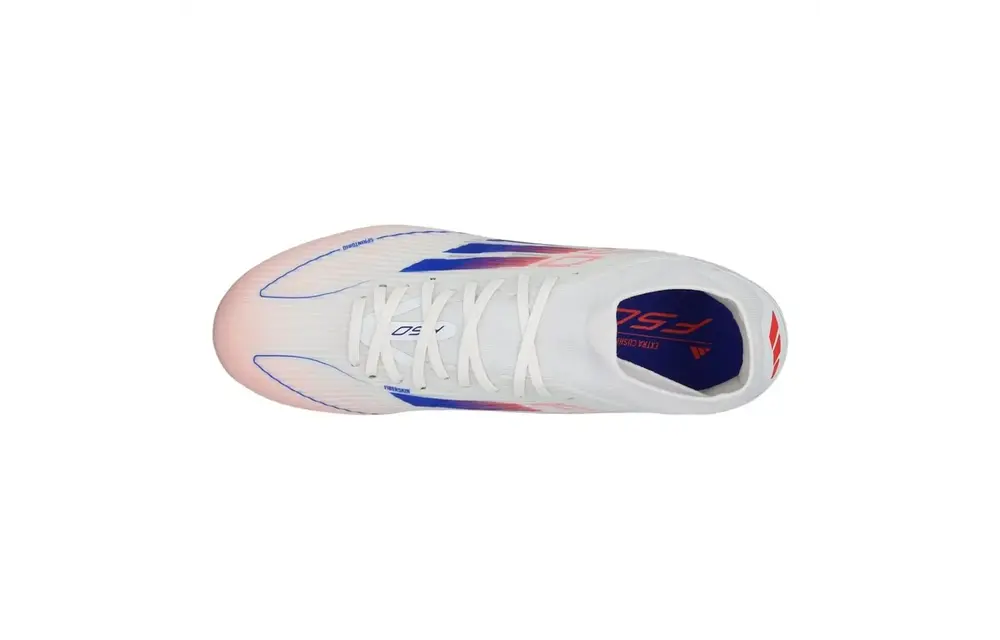 adidas Womens F50 League Mid FG / MG - Cloud White/Solar Red/Lucid Blue