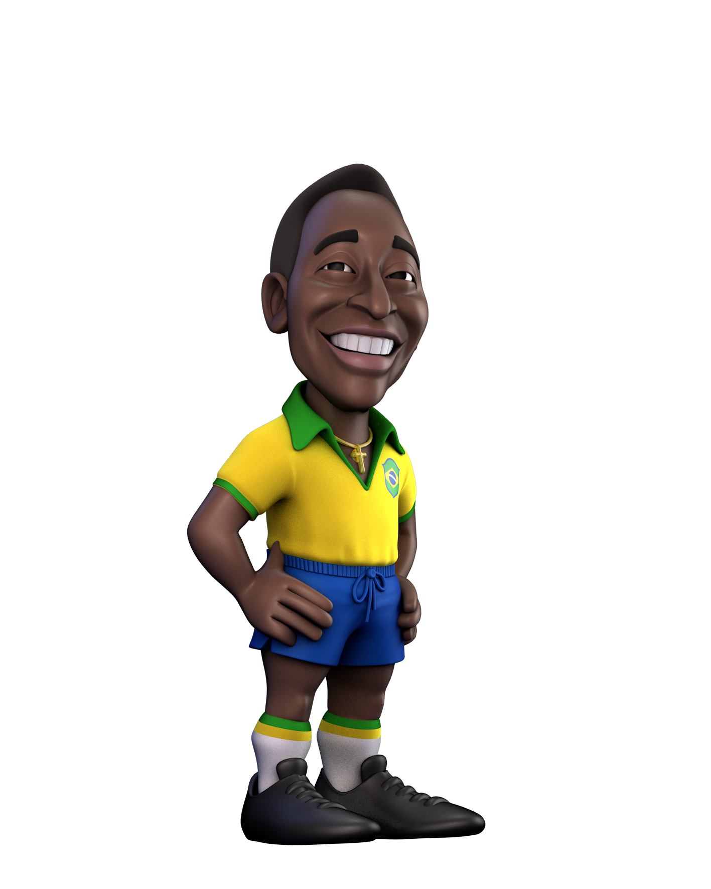 BT Pele Brazil Home Kit Limited Edition Minix 12 cm Figurine