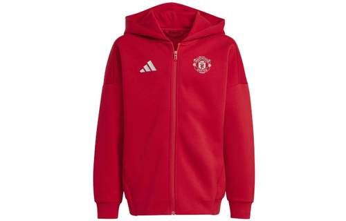 adidas Youth Manchester United 2024-25 Anthem Jacket - Red