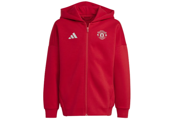 adidas Youth Manchester United 2024-25 Anthem Jacket - Red