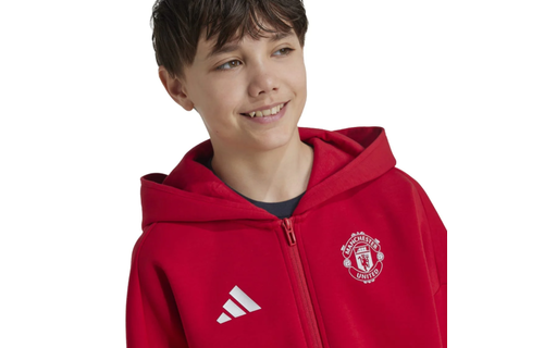 adidas Youth Manchester United 2024-25 Anthem Jacket - Red