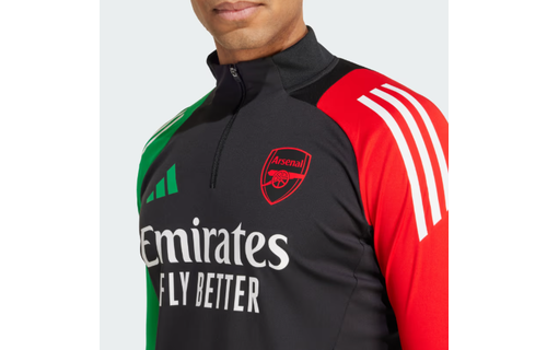 adidas Arsenal 2024 - 25 Tiro Training Top - Black/Red/Green