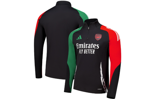 adidas Arsenal 2024 - 25 Tiro Training Top - Black/Red/Green