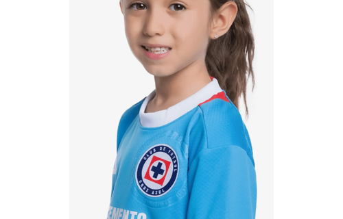 Pirma Youth Cruz Azul 2024-25 Home Jersey - Sky Blue/White