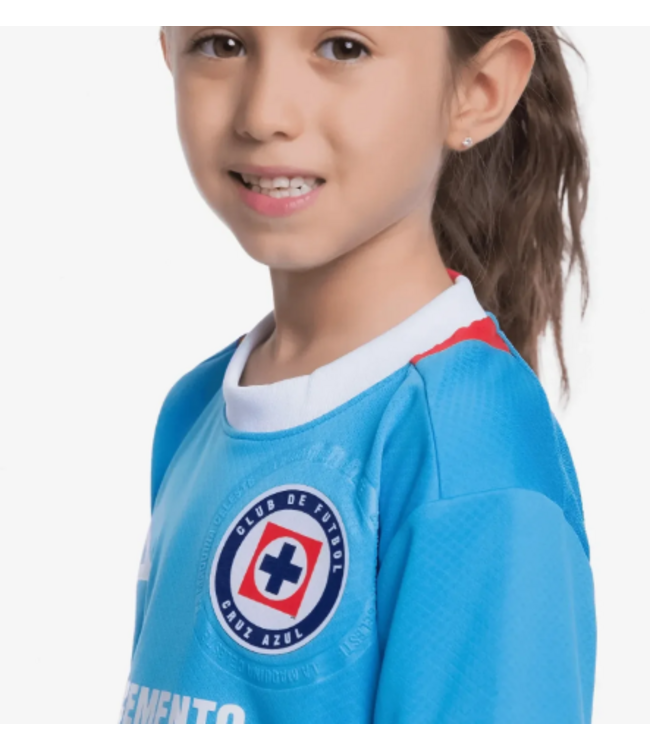 Pirma Pirma Youth Cruz Azul 2024-25 Home Jersey - Sky Blue/White