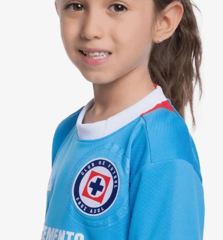 Pirma Youth Cruz Azul 2024-25 Home Jersey - Sky Blue/White