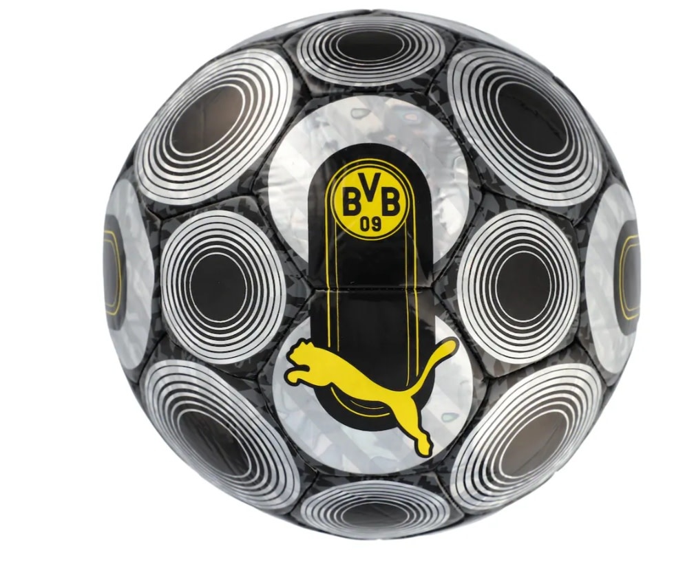 Puma BVB Borussia Dortmund 2023 - 24 ftBl Culture + Soccer Ball - Silver/Yellow/Black