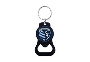 Wincraft Sporting Kansas City SKC Bottle Opener Key Ring Keychain - Black