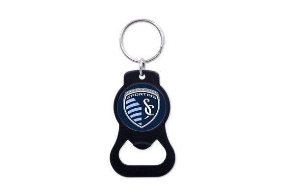 Wincraft Sporting Kansas City SKC Bottle Opener Key Ring Keychain - Black