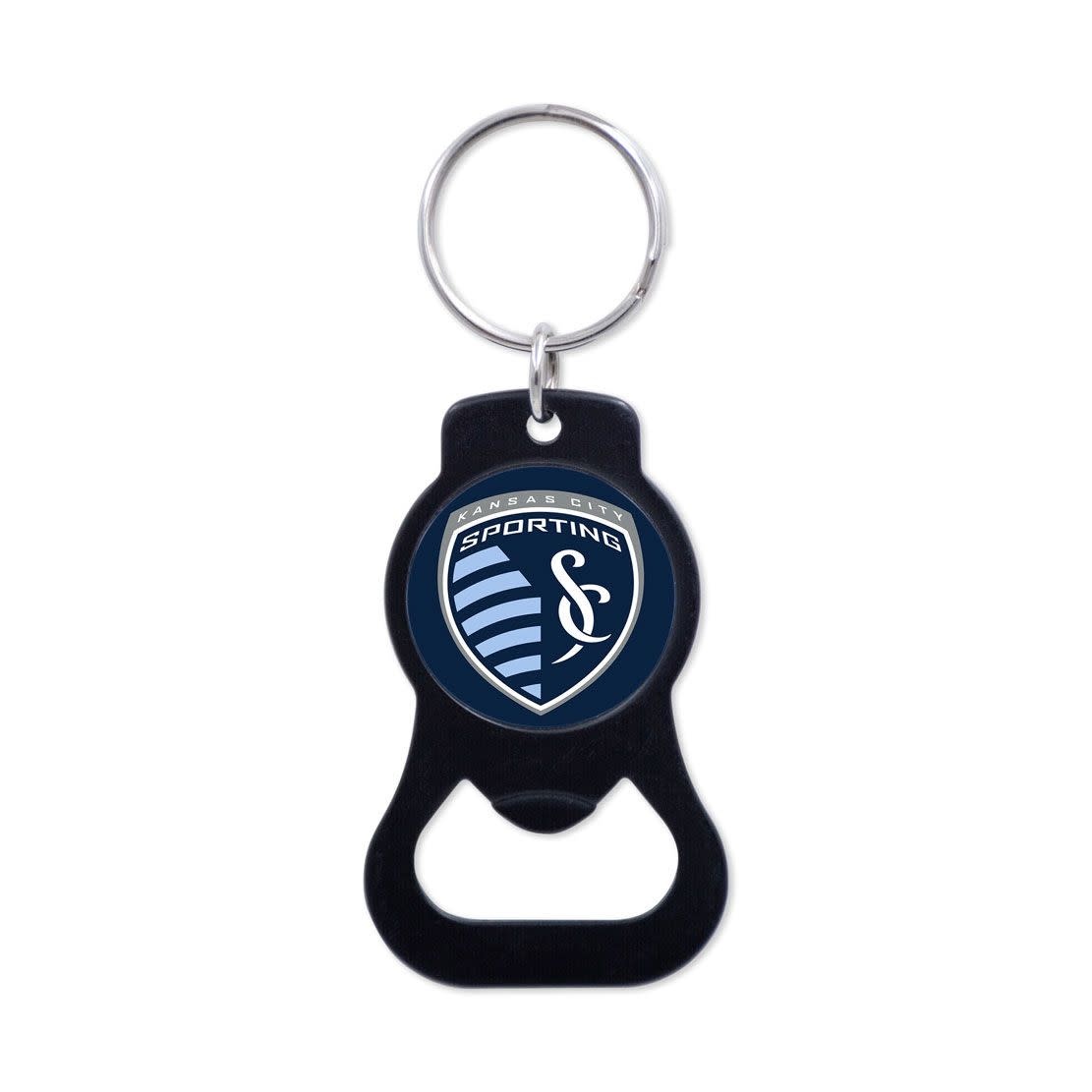 Wincraft Sporting Kansas City SKC Bottle Opener Key Ring Keychain - Black