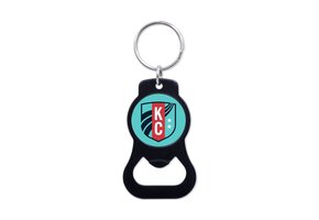 Wincraft KC Current Bottle Opener Key Ring Keychain - Black