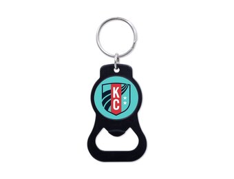 Wincraft KC Current Bottle Opener Key Ring Keychain - Black