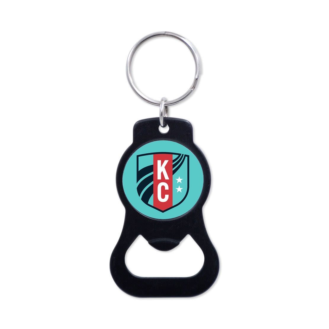 Wincraft KC Current Bottle Opener Key Ring Keychain - Black
