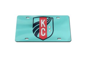 Wincraft NWSL KC Current Specialty Acrylic License Plate - Teal