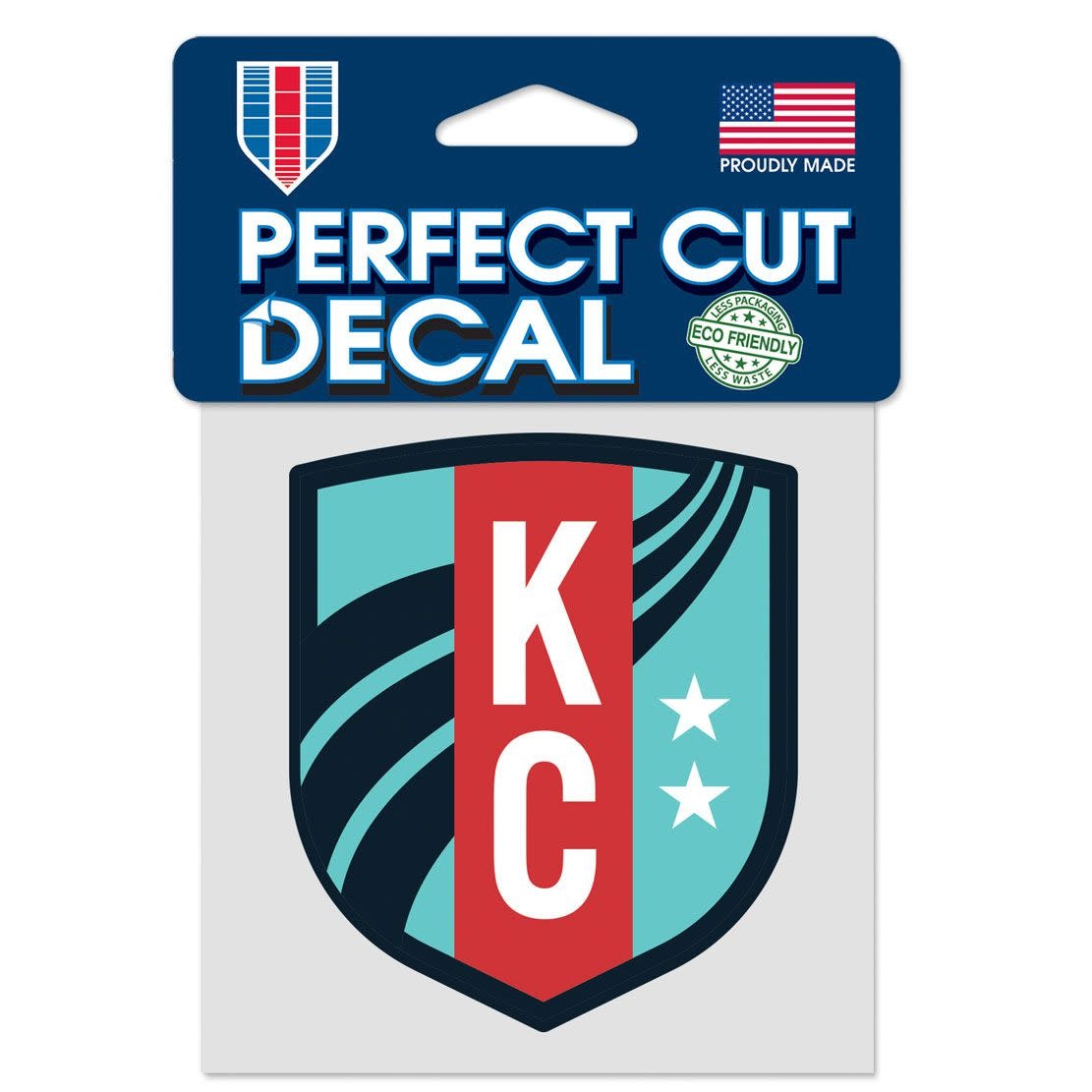 WinCraft Kansas City KC Current Perfect Cut 4 x 4 Decal